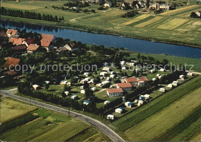 Hemeln Campingplatz Oberweserbergland Fliegeraufnahme