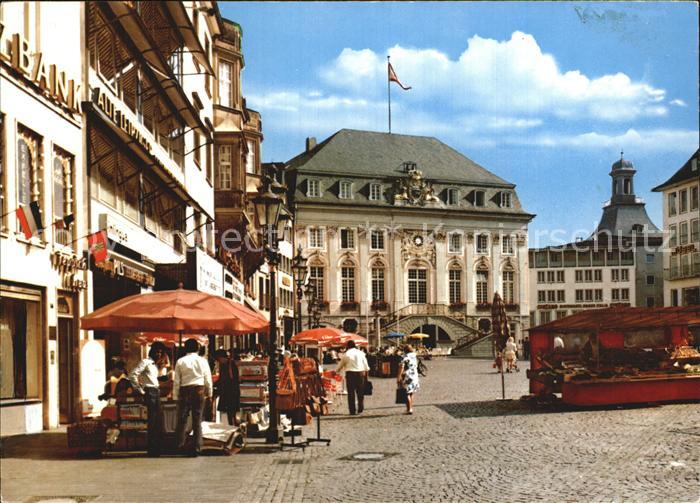 Bonn Rhein Marktplatz mit Rathaus