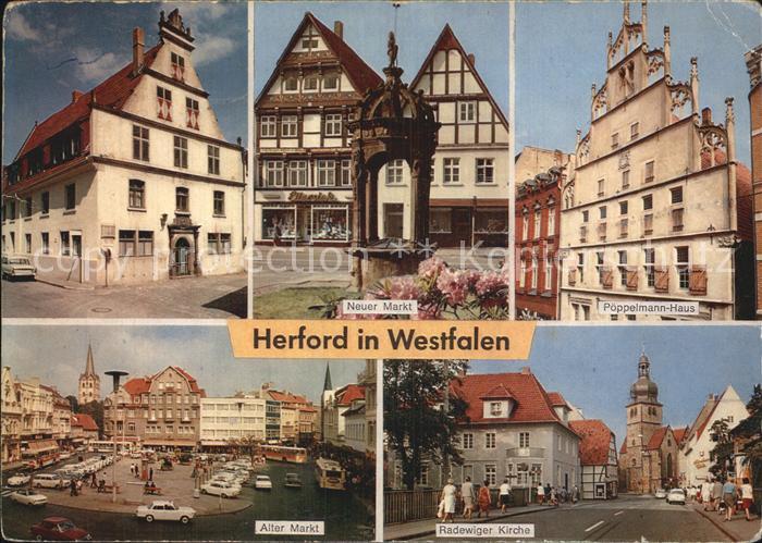 Herford Fruehherrenhaus Geburtshaus von Otto von Weddigen Markt Poeppelmann Haus