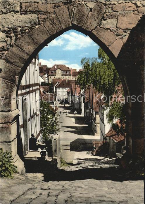 Grebenstein Blick durch das Burgtor Festungsstadt