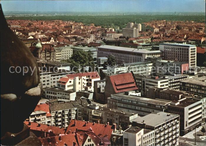 HANNOVER  CITY Blick vom Rathausturm Georgsplatz und Umgebung