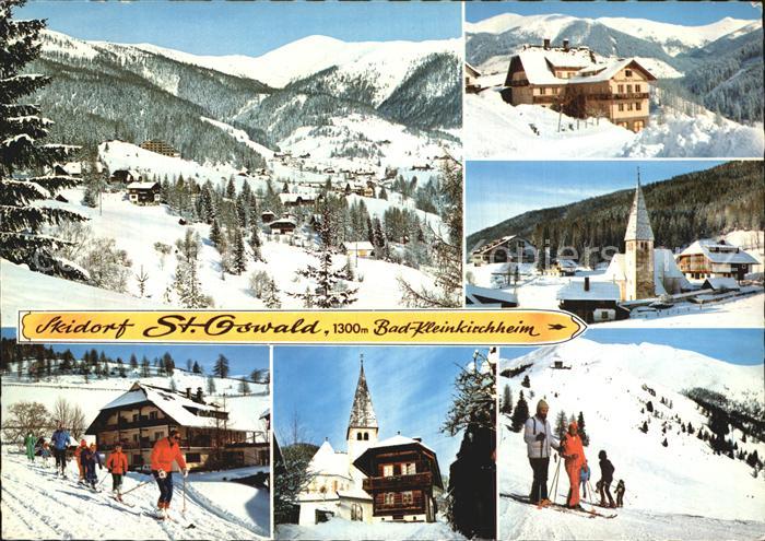 St Oswald Kaernten Panorama Skidorf Alpen Berghotel Kirche