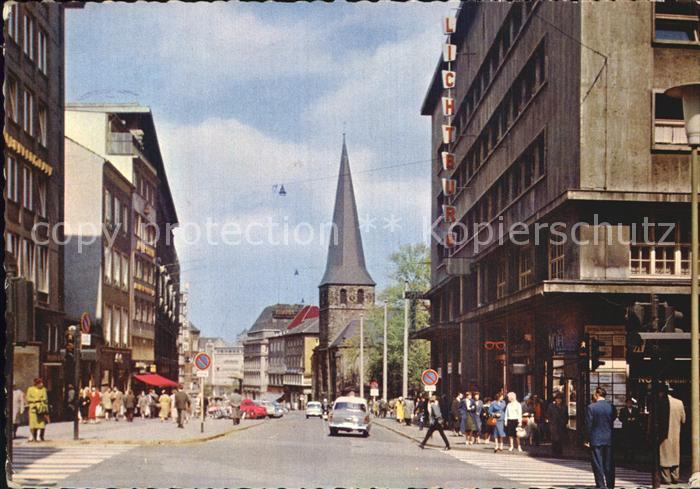 Essen Ruhr Kettwiger Strasse Kirchturm