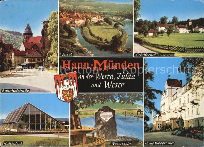 Hann. Muenden Bahnhofstrasse Insel Schaeferhof Muetterheim Haus Weserland Wester