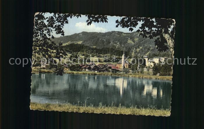 Goldegg Uferpartie am See Hoehenluftkurort