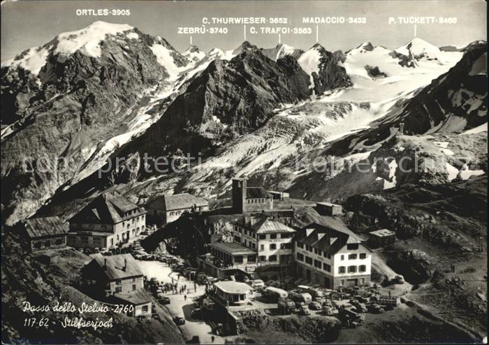 Stilfserjoch Passo dello Stelvio Berghotel Restaurant Ortlergruppe