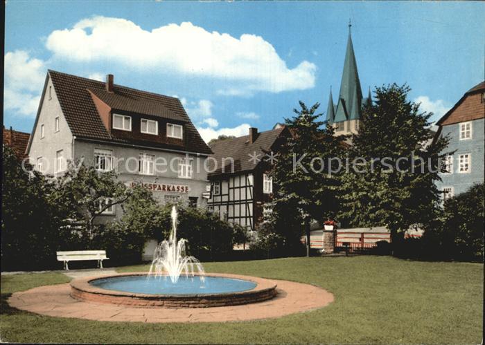 Bodenfelde Sommerfrische Reiherbachplatz Springbrunnen