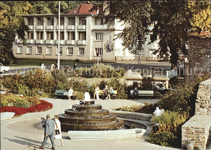 Bad Orb Brunnen am Untertor mit Spessartsanatorium