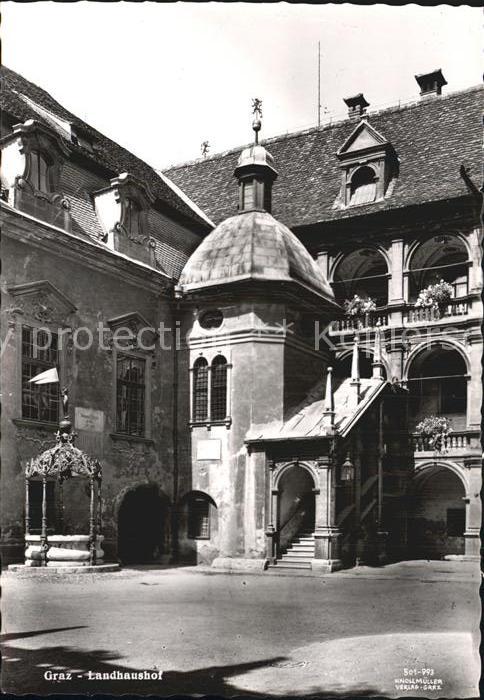 Graz Steiermark Landhaushof Treppenaufgang