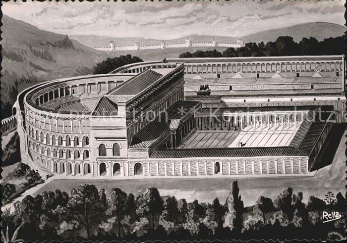 Orange Vaucluse Theatre antique illustration