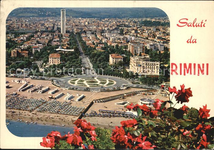 Rimini La rotonda Viale Principe Amedeo e panorama