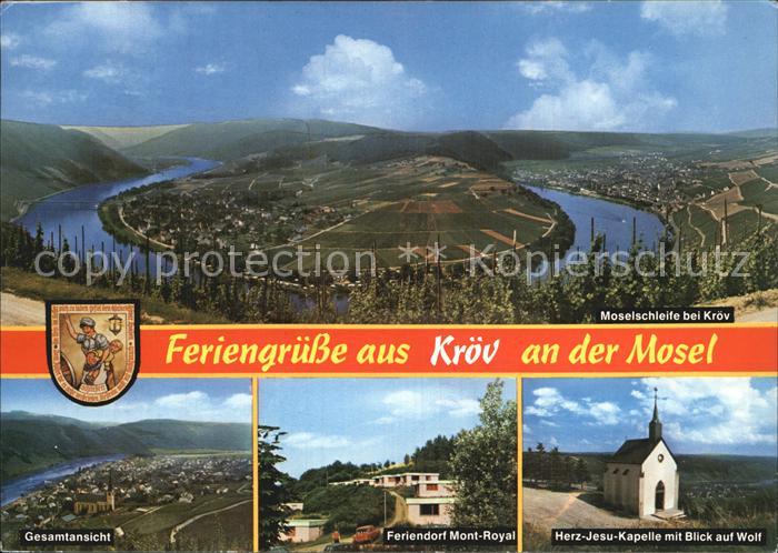 Kroev Mosel Moselschleife Feriendorf Mont Royal Herz Jesu Kapelle