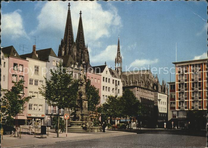 Koeln Rhein Altermarkt Denkmal Dom