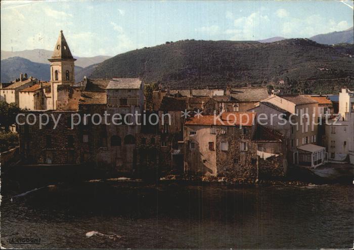 Saint-Florent Haute-Corse Teilansicht mit Kirche