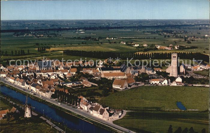 Damme West-Vlaanderen Fliegeraufnahme