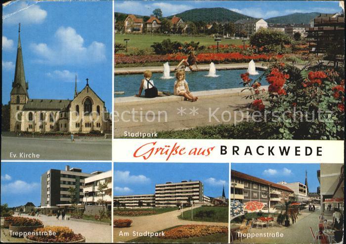 Brackwede Westfalen Stadtpark Treppenstrasse Evangelische Kirche