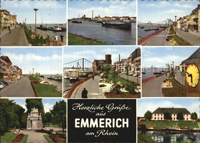 Emmerich Rhein Hafen Promenade Denkmal