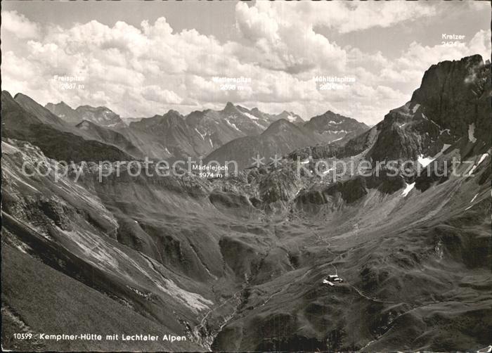 Kempten Allgaeu Kempner Berghuette mit Maedeljoch