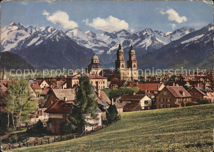 Kempten Allgaeu Gesamtansicht mit Hochgebirgskette