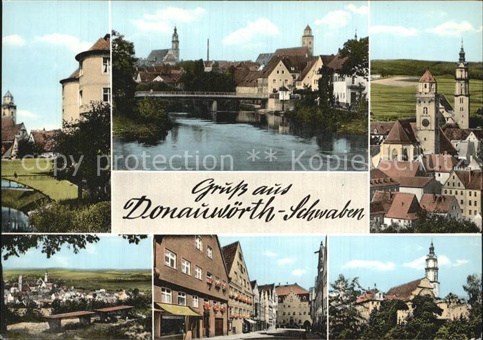 Donauwoerth Kirche Bruecke Platz