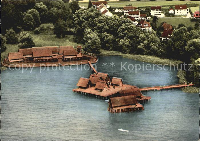 Unteruhldingen Fliegeraufnahme Pfahlbauten