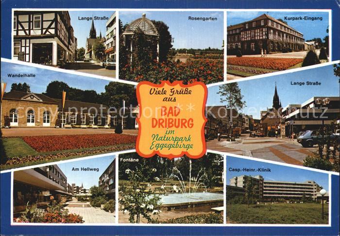 Bad Driburg Lange Strasse Wandelhalle Am Hellweg Fontaene Rosengarten