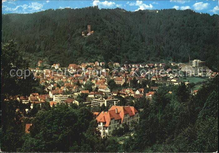 Bad Liebenzell Gesamtansicht mit Blick zur Burg
