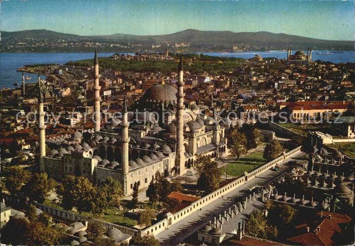 Istanbul Constantinopel Sueleymaniye Camiinin havadan goeruenuesue