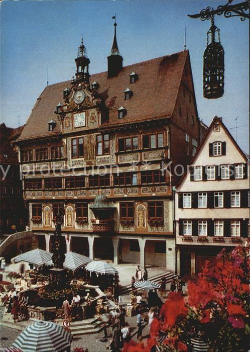 TueBINGEN BW Marktbrunnen Rathaus