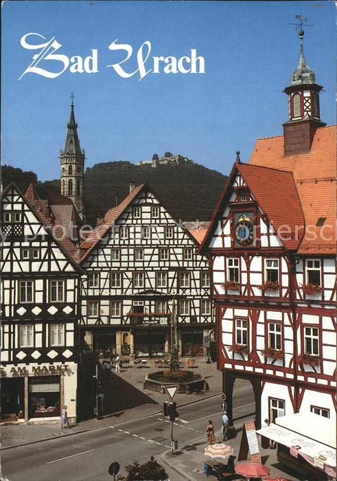Bad Urach Marktplatz Burgruine Hohenurach