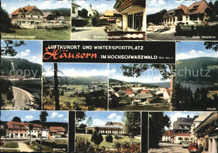 Haeusern Schwarzwald Gasthaus Schwalbennest Ortsmitte Albsee
