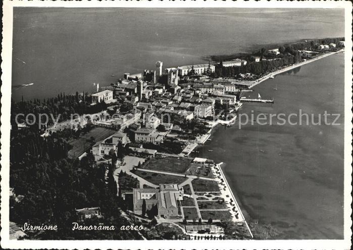 Sirmione Lago di Garda Fliegeraufnahme