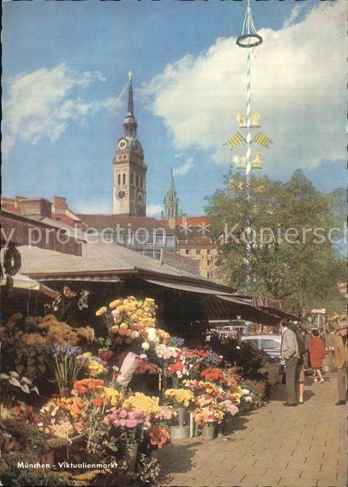 Muenchen Bayern Viktualienmarkt