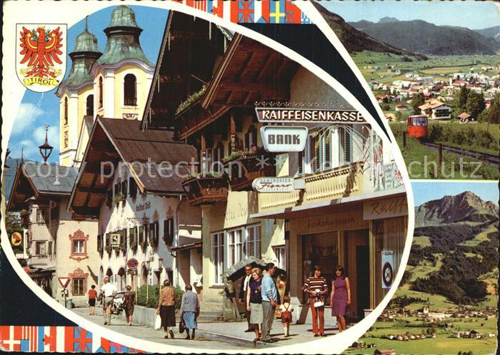 St Johann Tirol Raiffeisenkasse Bergbahn Gasthof Post