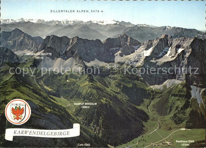 Engalm Fliegeraufnahme Karwendelgebirge Zillertaler Alpen