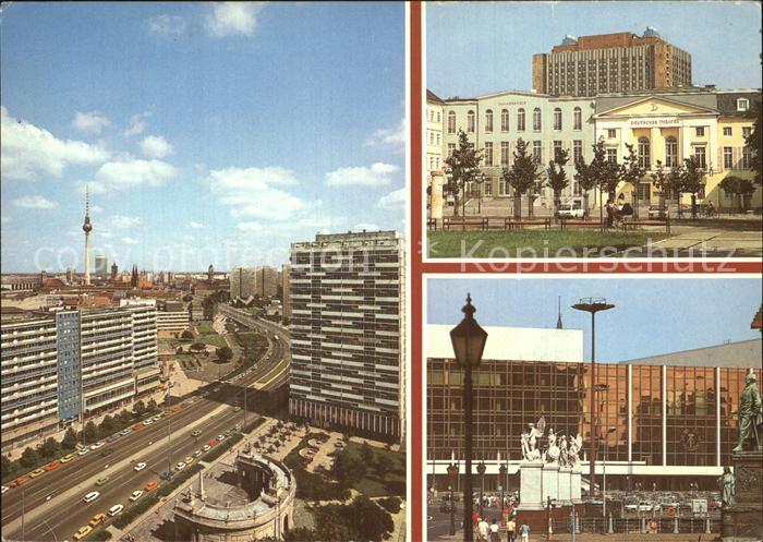 BERLIN  CITY Leipziger-Strasse Deutsches-Theater Palast-der-Republik
