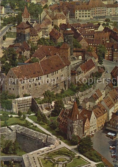 NueRNBERG  CITY Fliegeraufnahme mit Burg