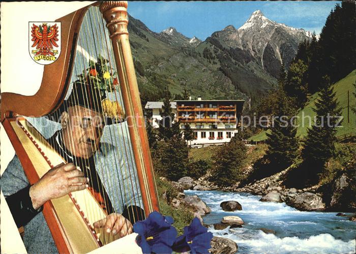 Mayrhofen Zillertal Harfenspiel im Alpengasthaus Zillergrund