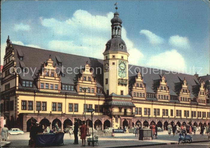LEIPZIG Sachsen Marktplatz Rathaus