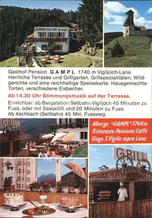Vigiljoch Gasthaus Pension Gampl