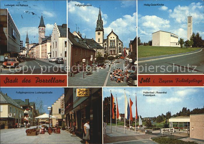 Selb Porzellan Ludwigsstrasse Hallenbad Rosenthal Ludwigstrasse