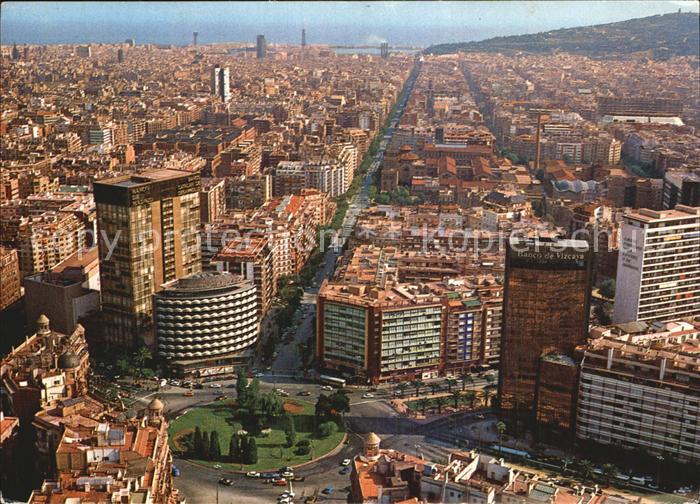 Barcelona Cataluna Fliegeraufnahme