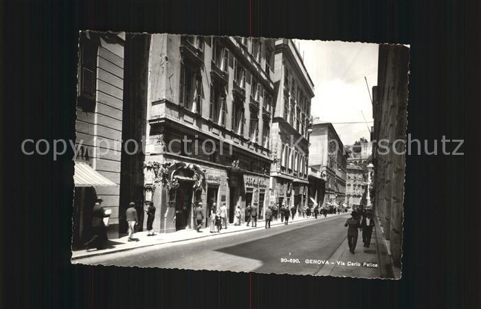 Genova Genua Liguria Via Carlo Felice