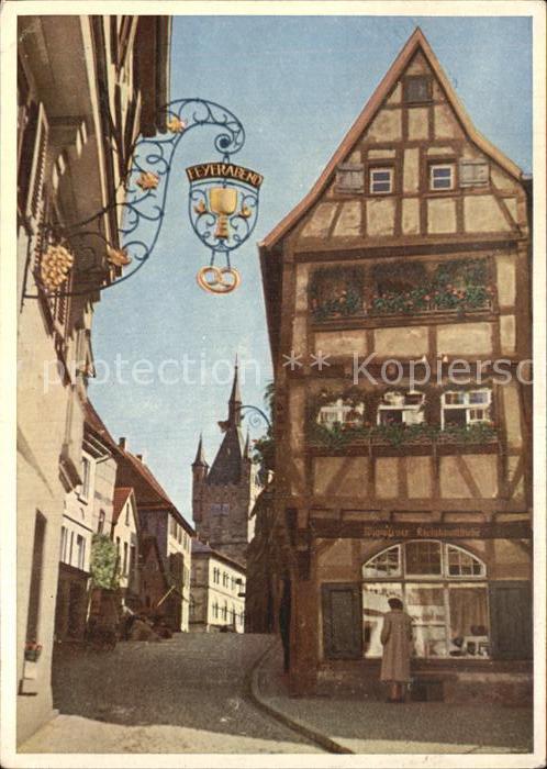 Bad Wimpfen Strassenpartie Neckar