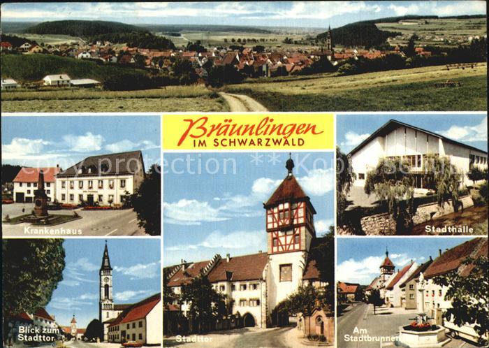 Braeunlingen Stadttor Stadthalle Krankenhaus