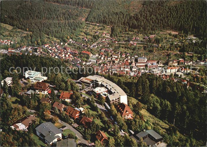 Wildbad Schwarzwald Fliegeraufnahme Kurstadt