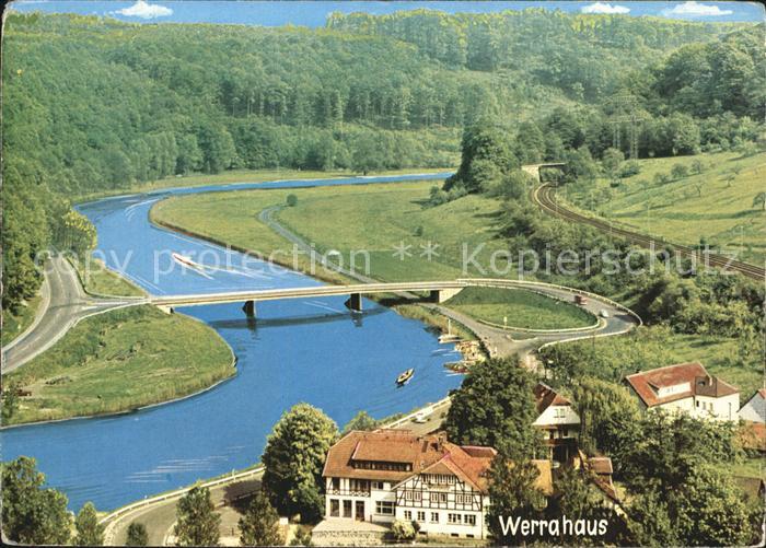 Hann. Muenden Fliegeraufnahme Werrahotel Restaurant