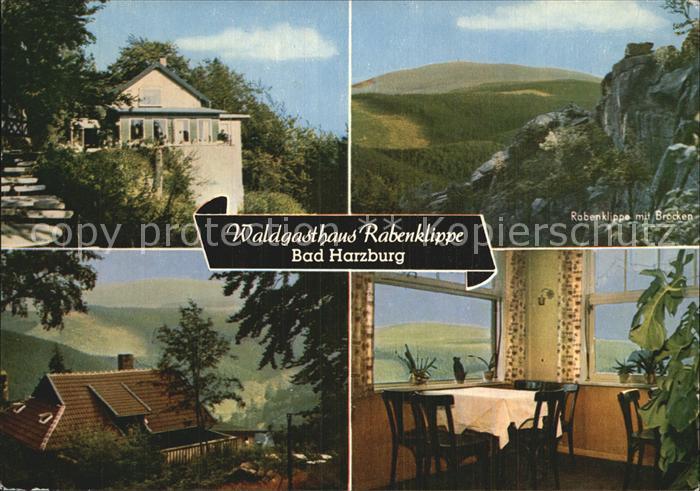 Bad Harzburg Waldgasthaus Rabenklippe mit Brocken