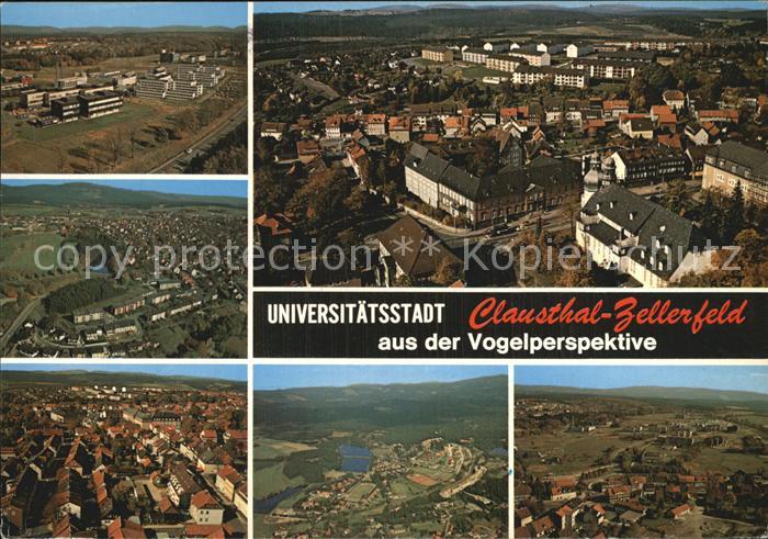 Clausthal-Zellerfeld Goslar Niedersachsen Fliegeraufnahme Universitaetsstadt