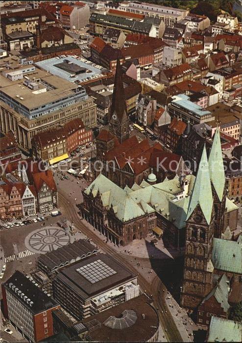 BREMEN  CITY Fliegeraufnahme Mit Marktplatz